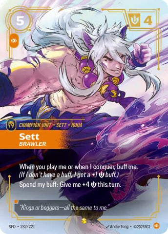 Sett - Brawler (Overnumbered) [SFD - 232/221]