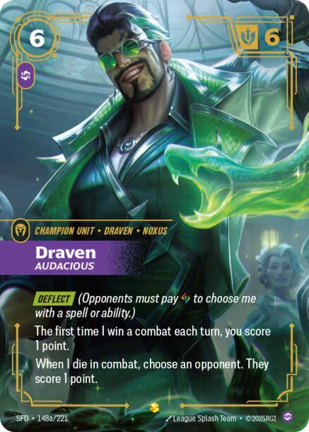 Draven - Audacious (Alternate Art) [SFD - 148a/221]