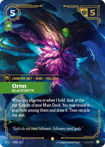Ornn - Blacksmith (Alternate Art) [SFD - 058a/221]
