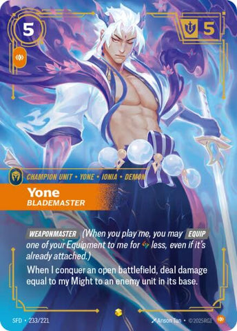 Yone - Blademaster (Overnumbered) [SFD - 233/221]