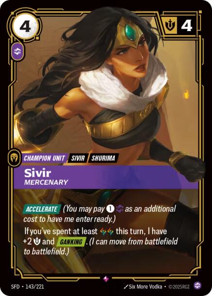 Sivir - Mercenary [SFD - 143/221]
