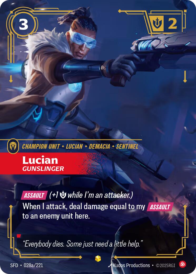 Lucian - Gunslinger (Alternate Art) [SFD - 028a/221]