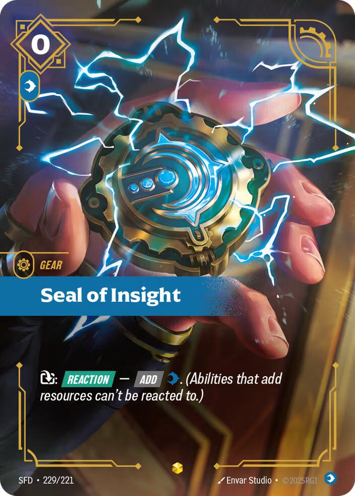 Seal of Insight (Overnumbered) [SFD - 229/221]