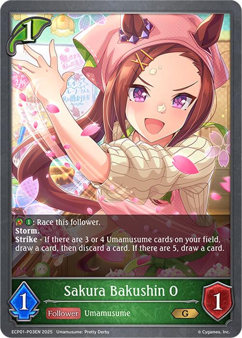 Sakura Bakushin O - P03EN (Foil) (ECP01-P03EN) [Umamusume: Pretty Derby EX Crossover Set]