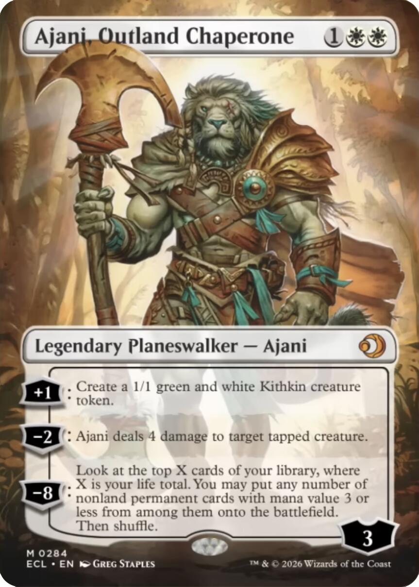 Ajani, Outland Chaperone (Borderless)