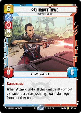 Chirrut Imwe - I Don't Need Luck (48/264) (48/264) [A Lawless Time]