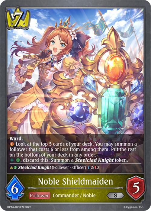Noble Shieldmaiden (BP14-029EN) [Banquet of Dreams]