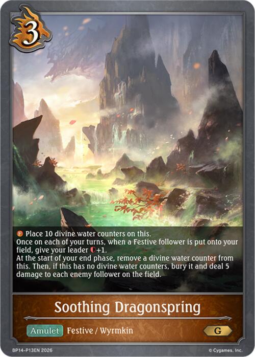 Soothing Dragonspring - P13 (Foil) (BP14-P13EN) [Banquet of Dreams]