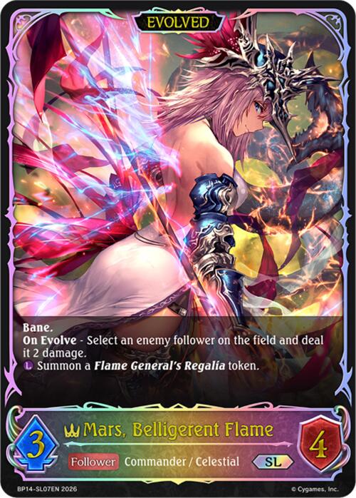 Mars, Belligerent Flame (Evolved) (BP14-SL07EN) [Banquet of Dreams]