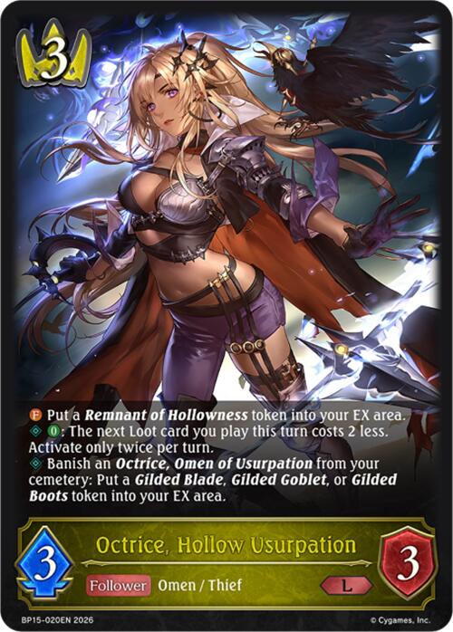 Octrice, Hollow Usurpation (BP15-020EN) [Trial of the Omens]