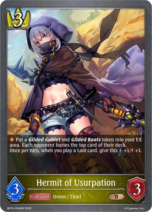 Hermit of Usurpation (BP15-034EN) [Trial of the Omens]