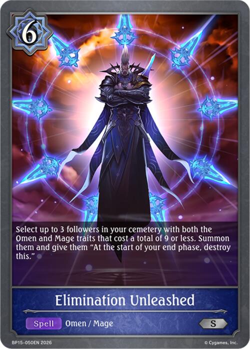 Elimination Unleashed (BP15-050EN) [Trial of the Omens]