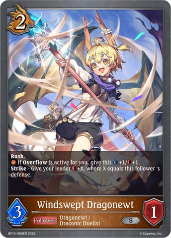 Windswept Dragonewt (BP15-068EN) [Trial of the Omens]