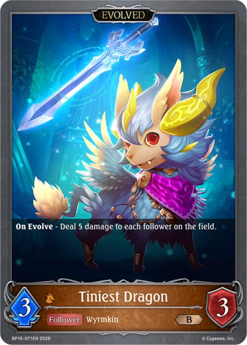 Tiniest Dragon (Evolved) (BP15-071EN) [Trial of the Omens]