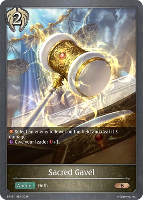 Sacred Gavel (BP15-111EN) [Trial of the Omens]
