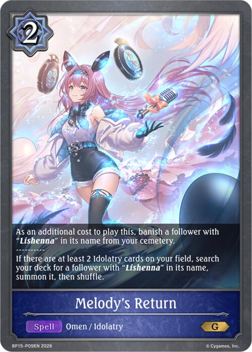 Melody's Return - P09 (Foil) (BP15-P09EN) [Trial of the Omens]