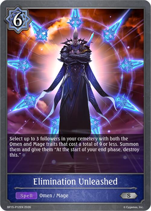 Elimination Unleashed - P12 (Foil) (BP15-P12EN) [Trial of the Omens]