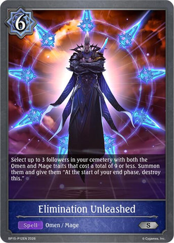 Elimination Unleashed - P12 (Foil) (BP15-P12EN) [Trial of the Omens]