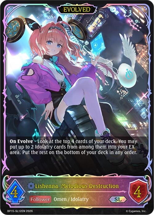 Lishenna, Melodious Destruction (Evolved) (BP15-SL12EN) [Trial of the Omens]