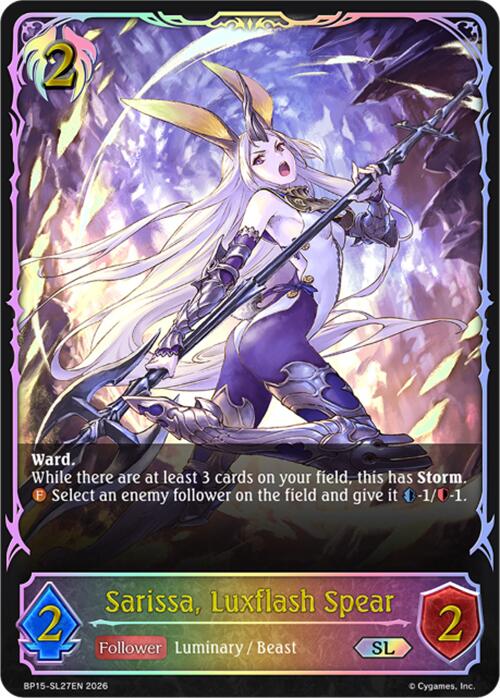 Sarissa, Luxflash Spear (BP15-SL27EN) [Trial of the Omens]