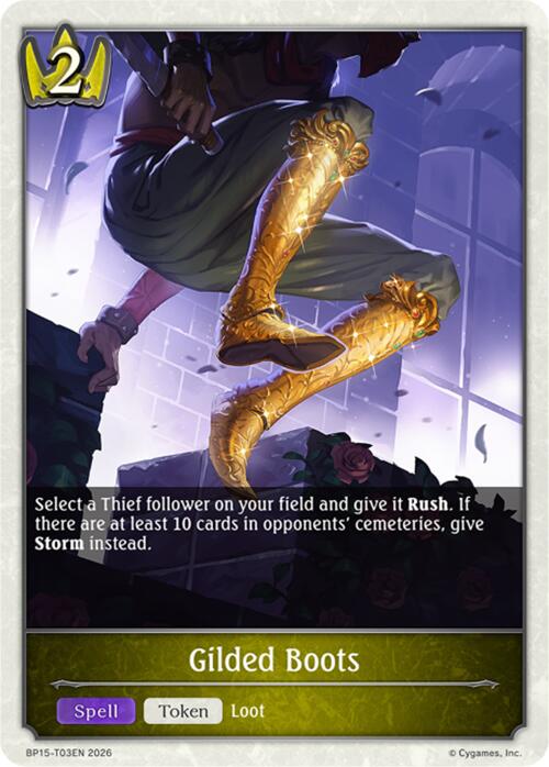 Gilded Boots (BP15-T03EN) [Trial of the Omens]