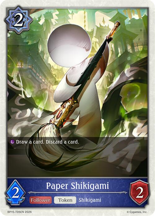 Paper Shikigami (BP15-T05EN) [Trial of the Omens]