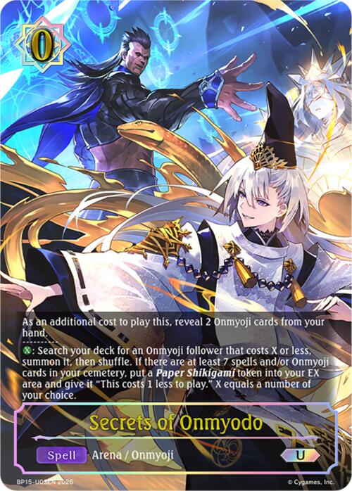 Secrets of Onmyodo (BP15-U03EN) [Trial of the Omens]