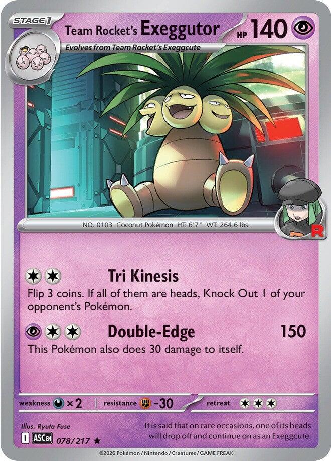 Team Rocket's exeggutor (078/217) [Mega Evolution: Ascended Heroes]