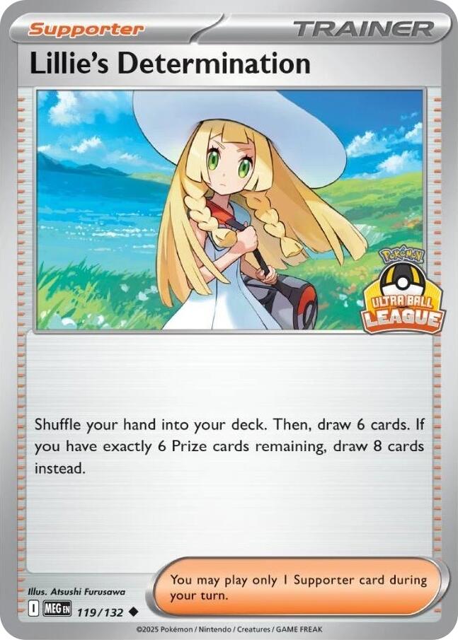 Lillie's Determination (119/132) (Ultra Ball League) [League & Championship Cards]