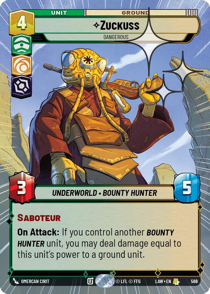 Zuckuss - Dangerous (328) (Hyperspace Foil) (328) [A Lawless Time]