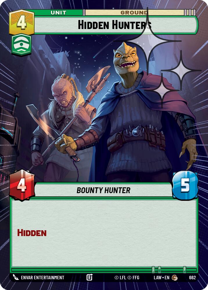 Hidden Hunters (424) (Hyperspace Foil) (424) [A Lawless Time]