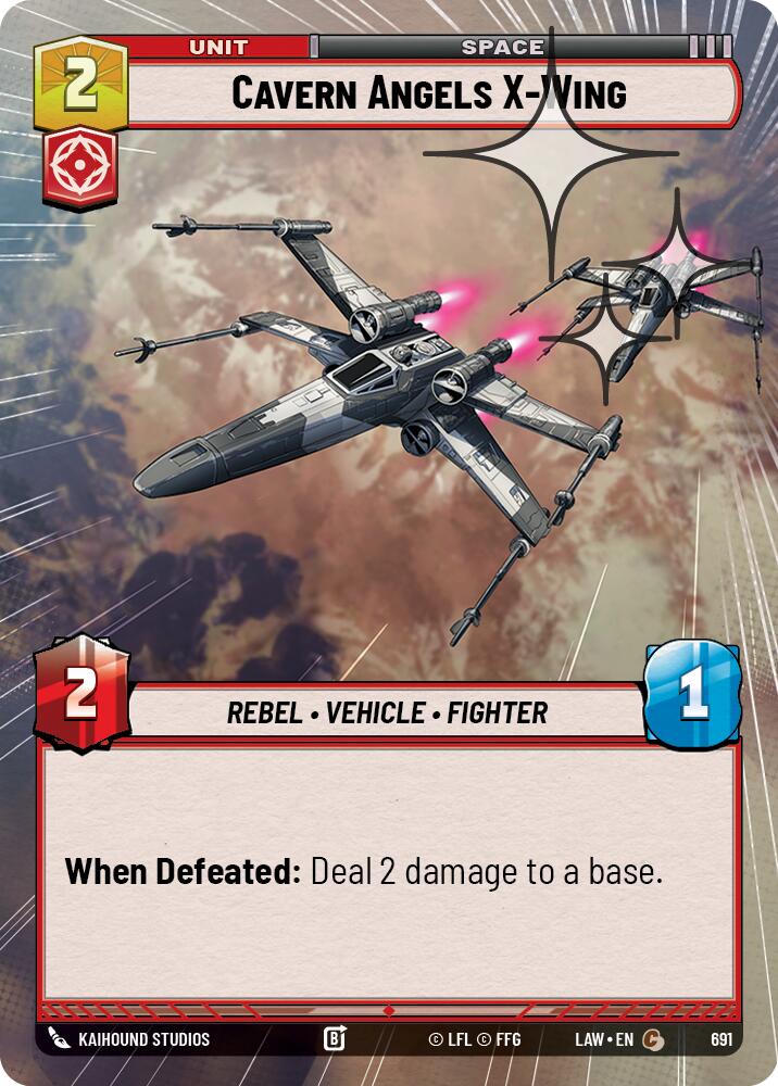 Cavern Angels X-Wing (453) (Hyperspace Foil) (453) [A Lawless Time]