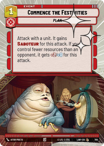 Commence the Festivities (466) (Hyperspace Foil) (466) [A Lawless Time]