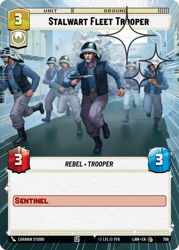 Stalwart Fleet Trooper (518) (Hyperspace Foil) (518) [A Lawless Time]