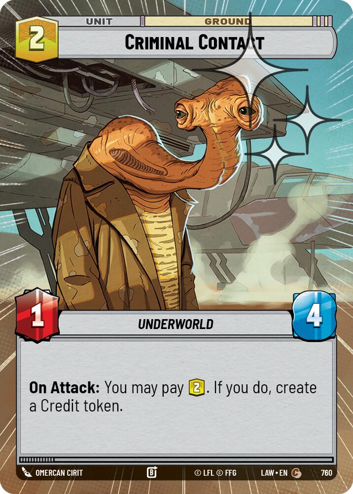 Criminal Contact (522) (Hyperspace Foil) (522) [A Lawless Time]