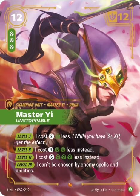 Master Yi - Unstoppable [UNL - 059/219]