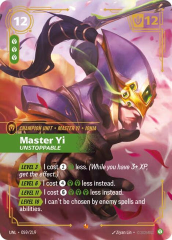 Master Yi - Unstoppable [UNL - 059/219]