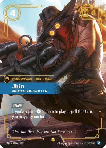 Jhin - Meticulous Killer (Alternate Art) [UNL - 089a/219]