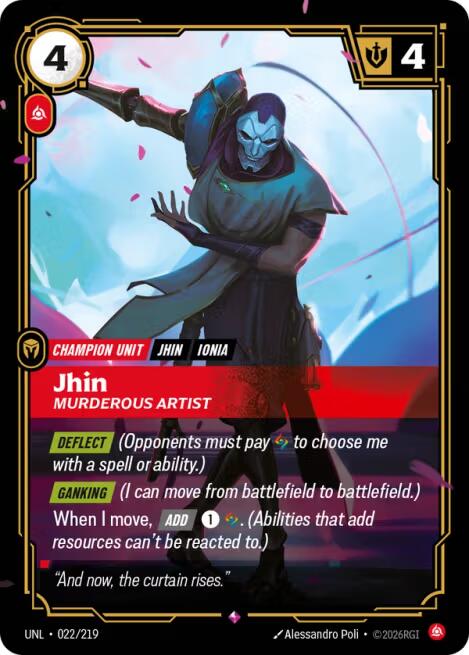 Jhin, Murderous Artist [UNL - 022/219]