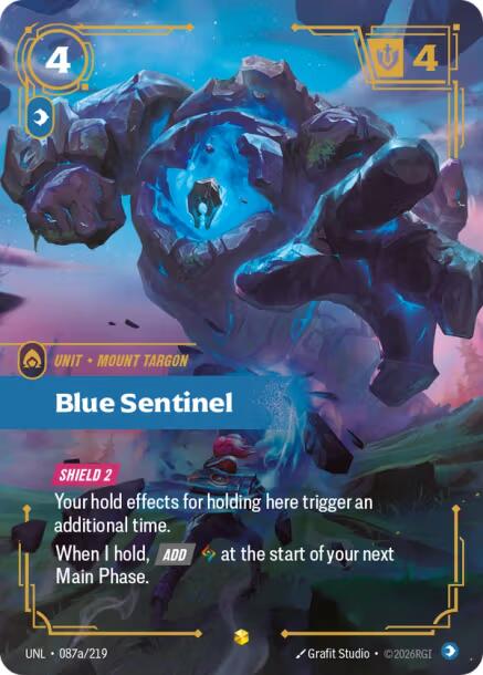 Blue Sentinel (Alternate Art) [UNL - 087a/219]