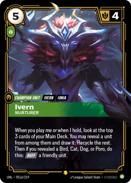 Ivern, Nurturer (Alternate Art) [UNL - 051a/219]