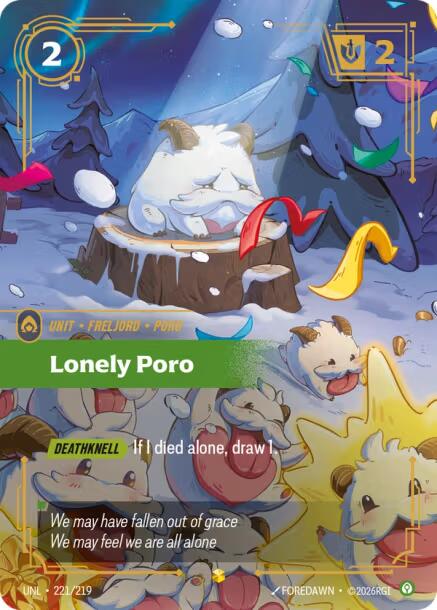 Lonely Poro (Overnumbered) [UNL - 221/219]