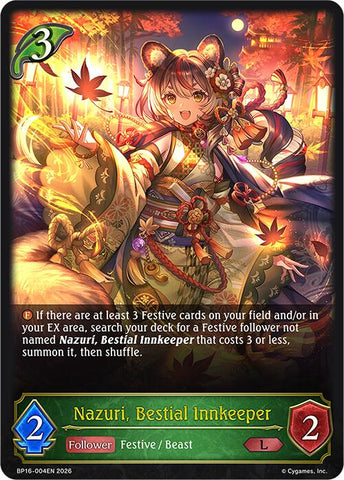 Nazuri, Bestial Innkeeper (BP16-004EN) [Advent of Genesis]