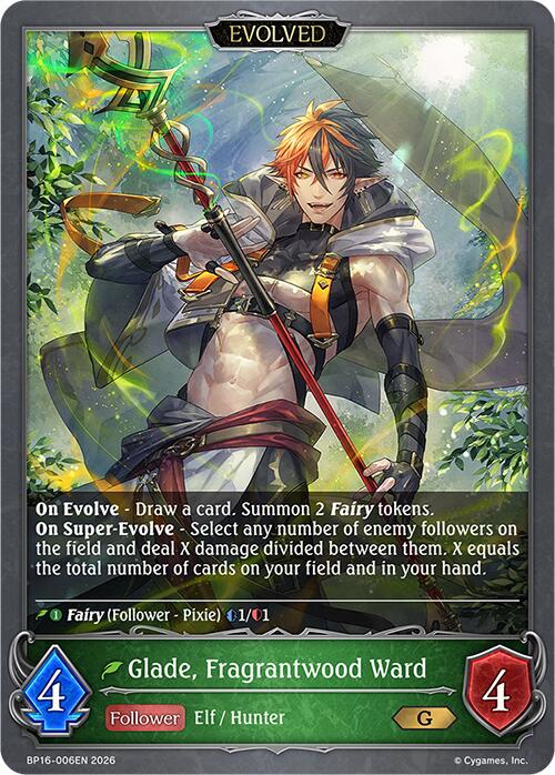 Glade, Fragrantwood Ward (Evolved) (BP16-006EN) [Advent of Genesis]