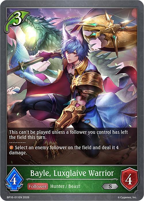 Bayle, Luxglaive Warrior (BP16-011EN) [Advent of Genesis]