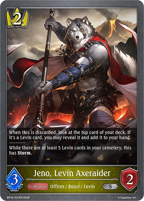 Jeno, Levin Axeraider (BP16-031EN) [Advent of Genesis]