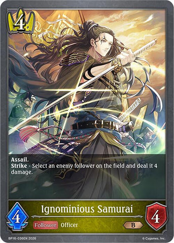 Ignominious Samurai (BP16-036EN) [Advent of Genesis]