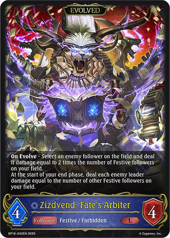 Zizdvend, Fate's Arbiter (Evolved) (BP16-042EN) [Advent of Genesis]