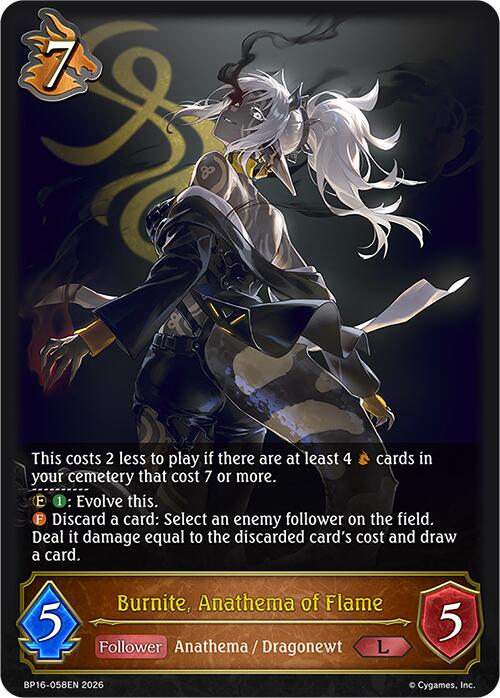 Burnite, Anathema of Flame (BP16-058EN) [Advent of Genesis]