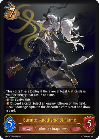 Burnite, Anathema of Flame (BP16-058EN) [Advent of Genesis]